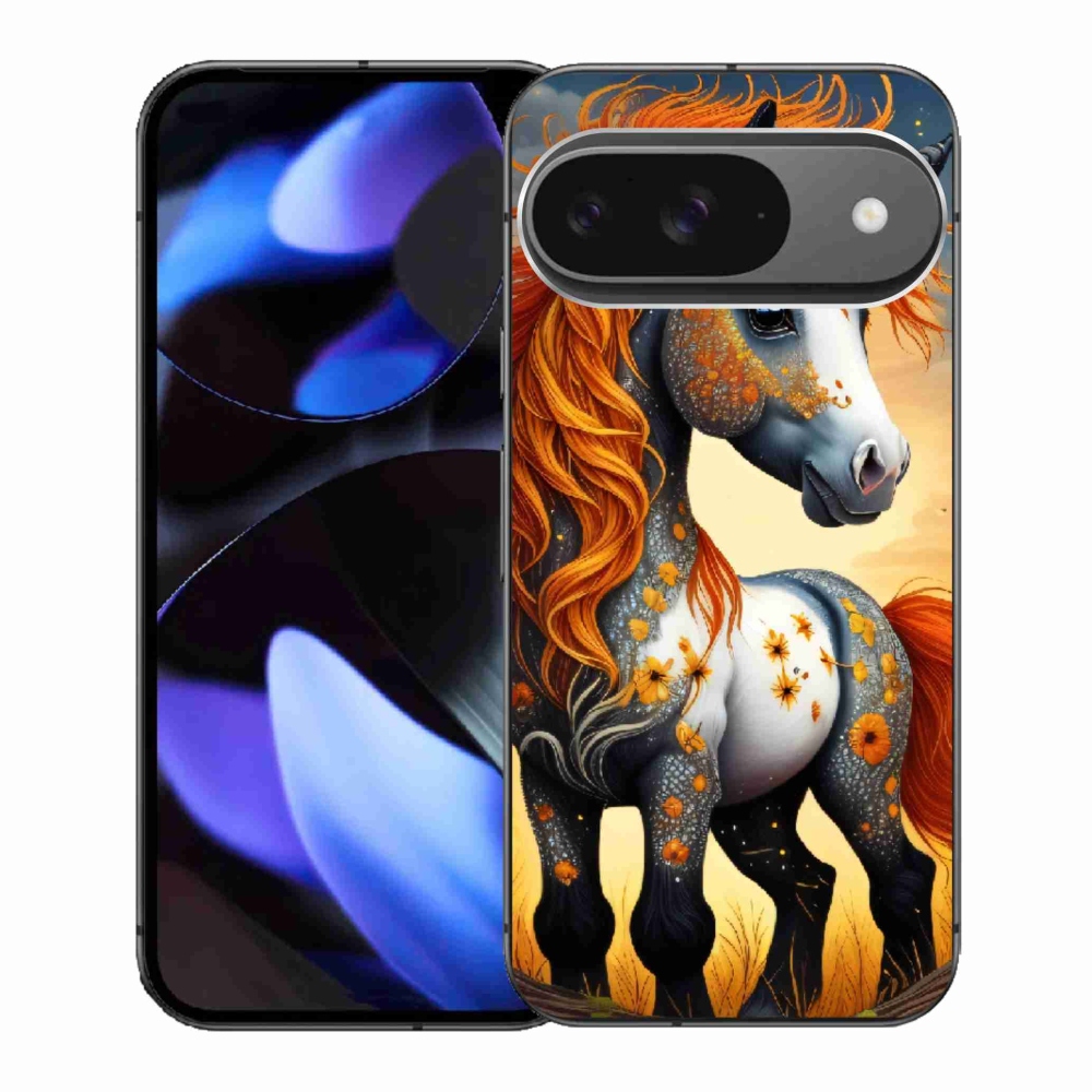 Gelový kryt mmCase na Google Pixel 9 - barevný poník
