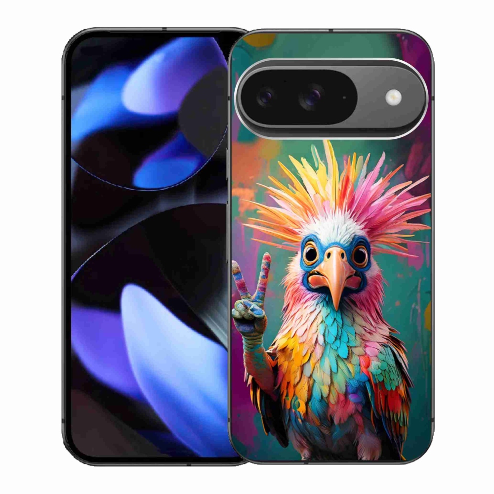 Gelový kryt mmCase na Google Pixel 9 - barevný rebel