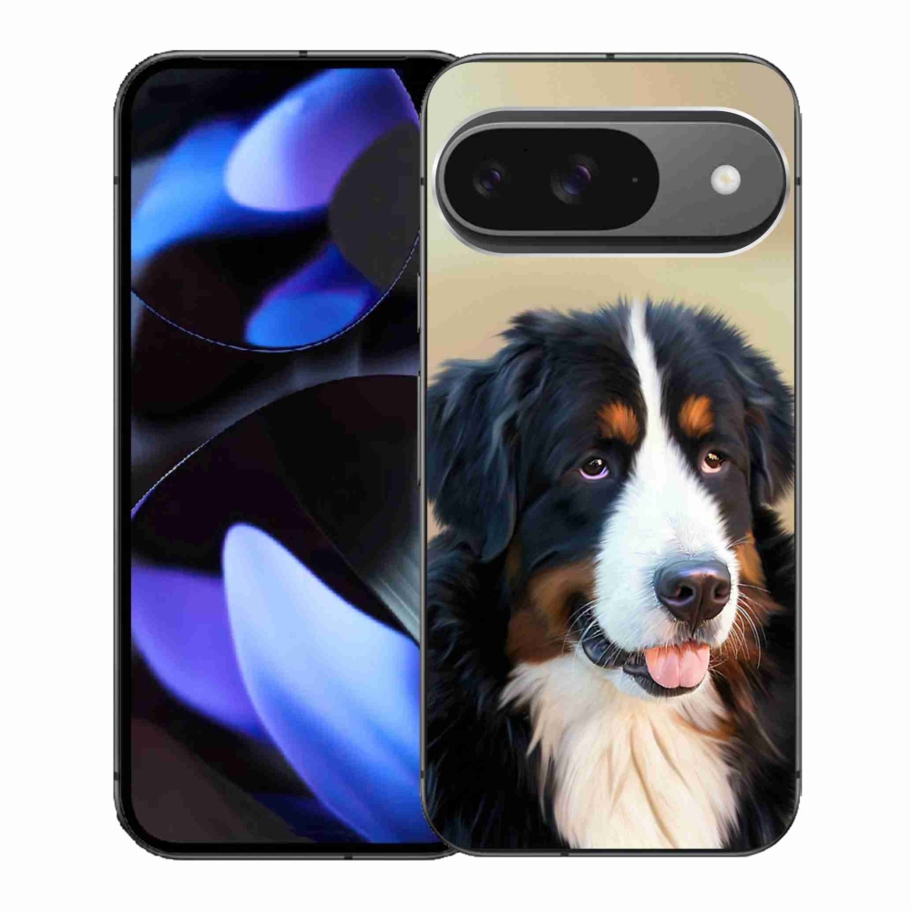 Gelový kryt mmCase na Google Pixel 9 - bernský salašnický pes