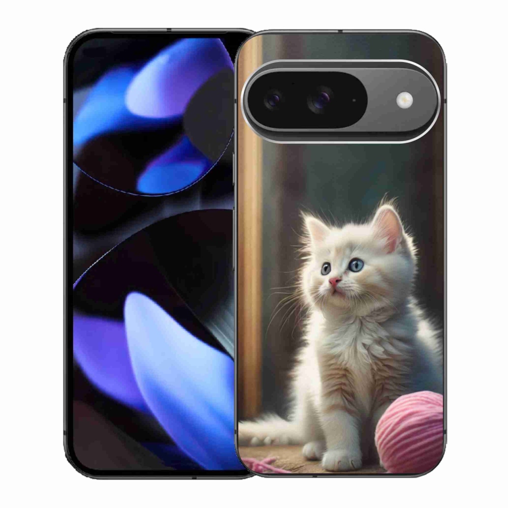 Gelový kryt mmCase na Google Pixel 9 - bílé kotě 2