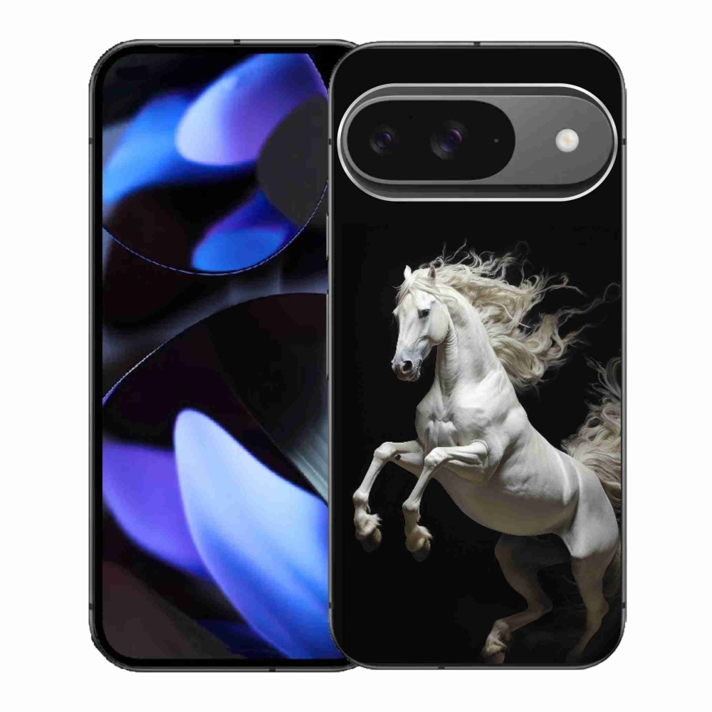 Gelový kryt mmCase na Google Pixel 9 - bílý kůň 4