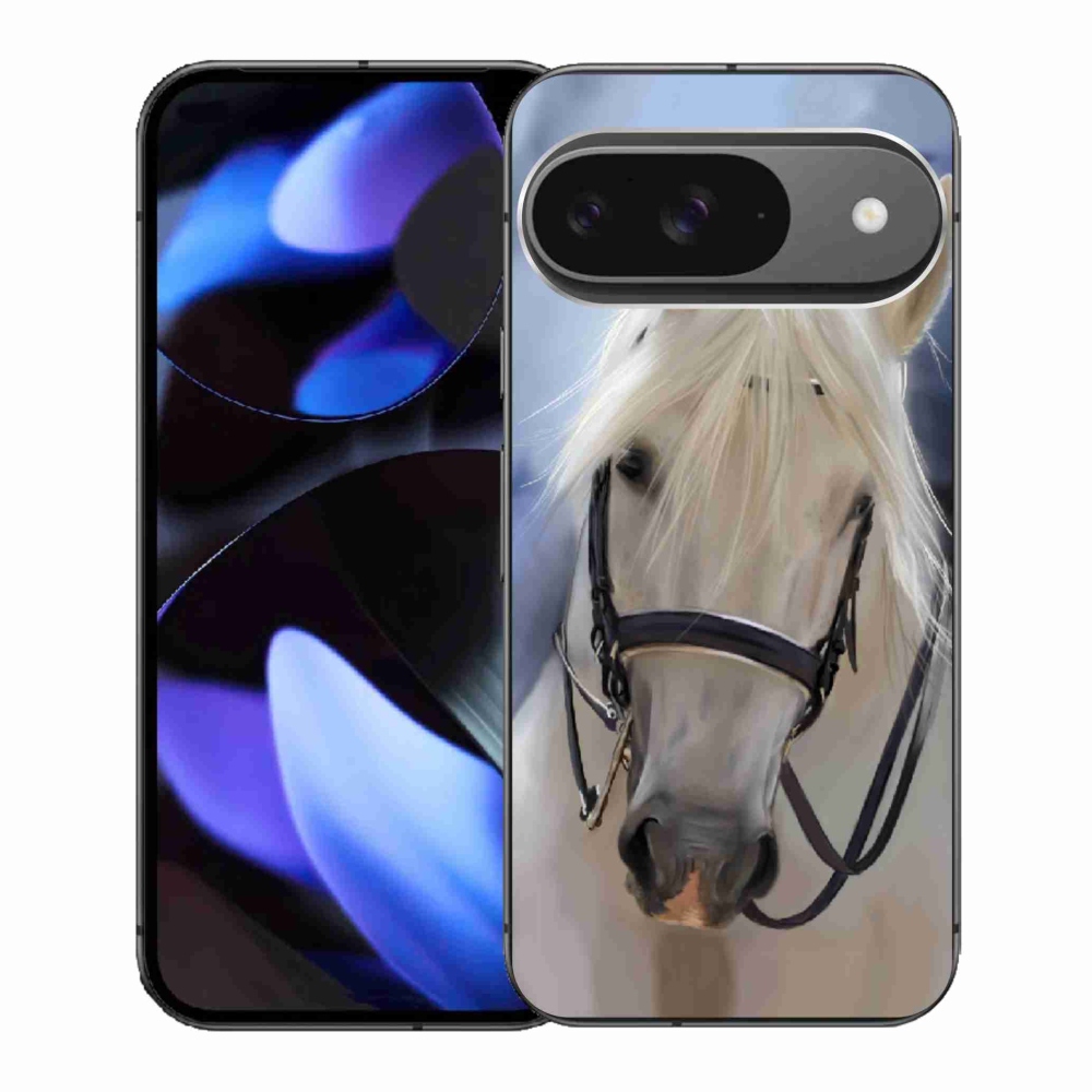 Gelový kryt mmCase na Google Pixel 9 - bílý kůň