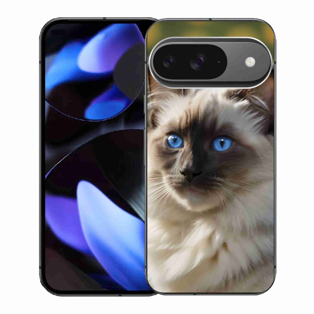 Gelový kryt mmCase na Google Pixel 9 - bílý ragdoll