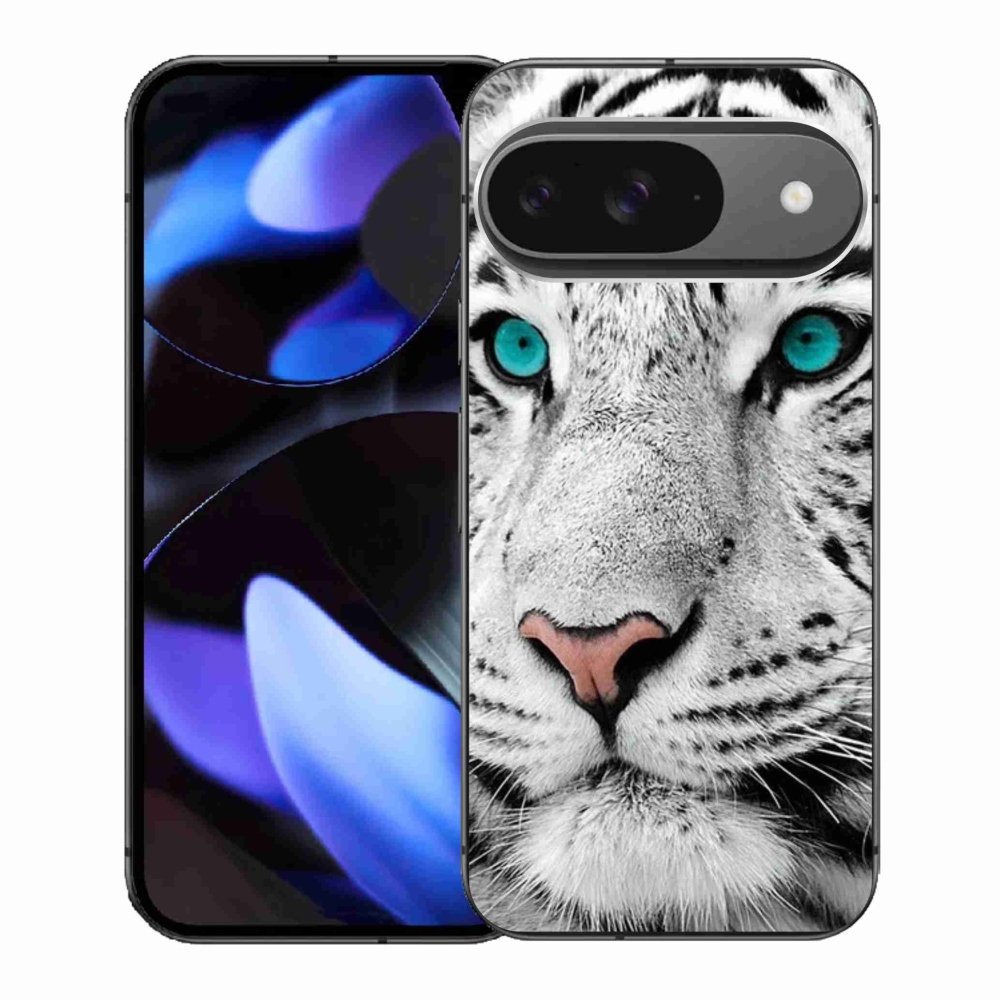 Gelový kryt mmCase na Google Pixel 9 - bílý tygr