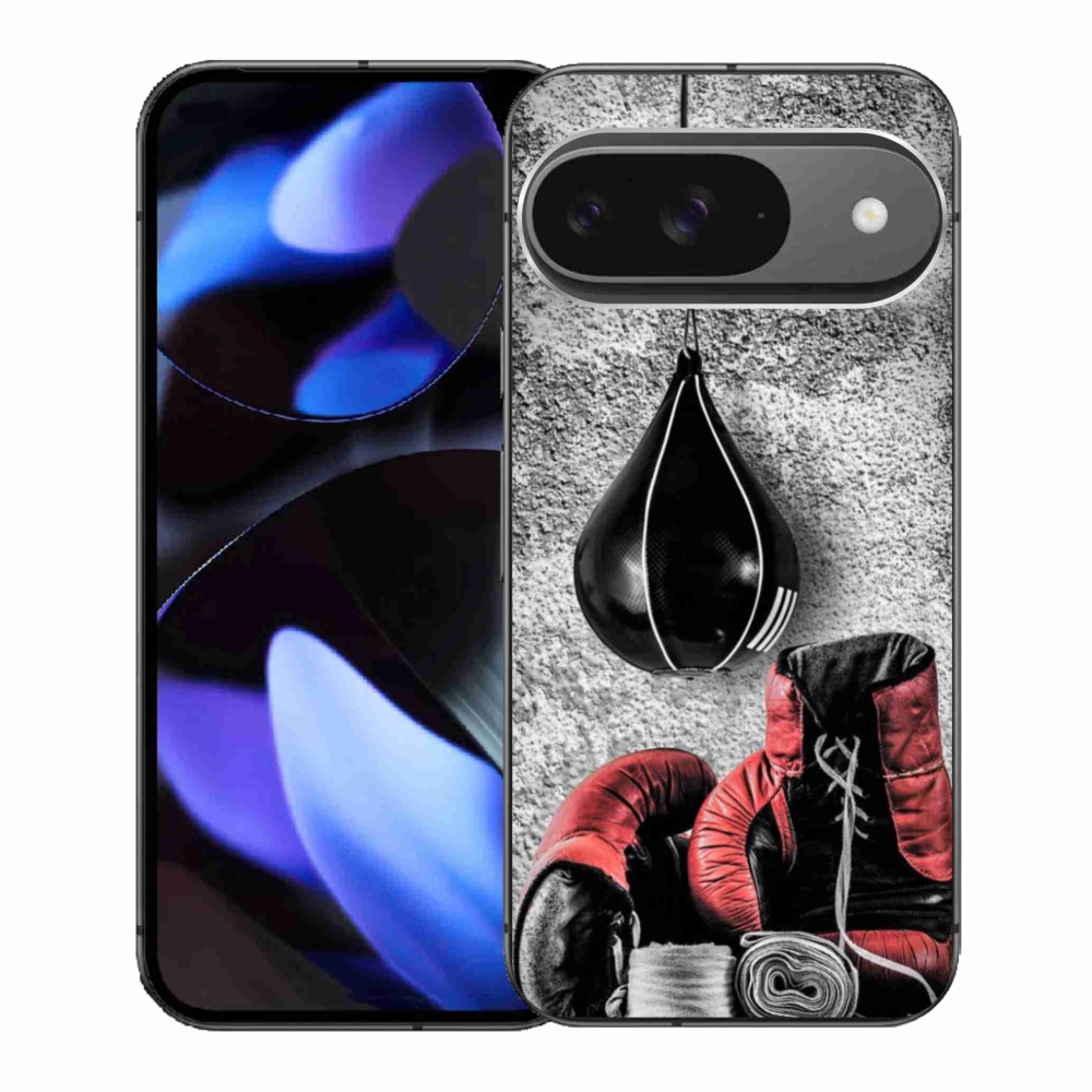 Gelový kryt mmCase na Google Pixel 9 - boxovací pytel a rukavice