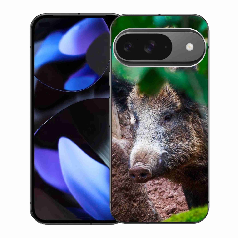 Gelový kryt mmCase na Google Pixel 9 - divoké prase