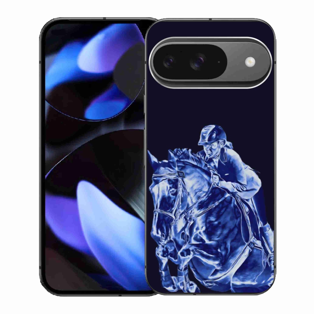 Gelový kryt mmCase na Google Pixel 9 - dostihový kůň