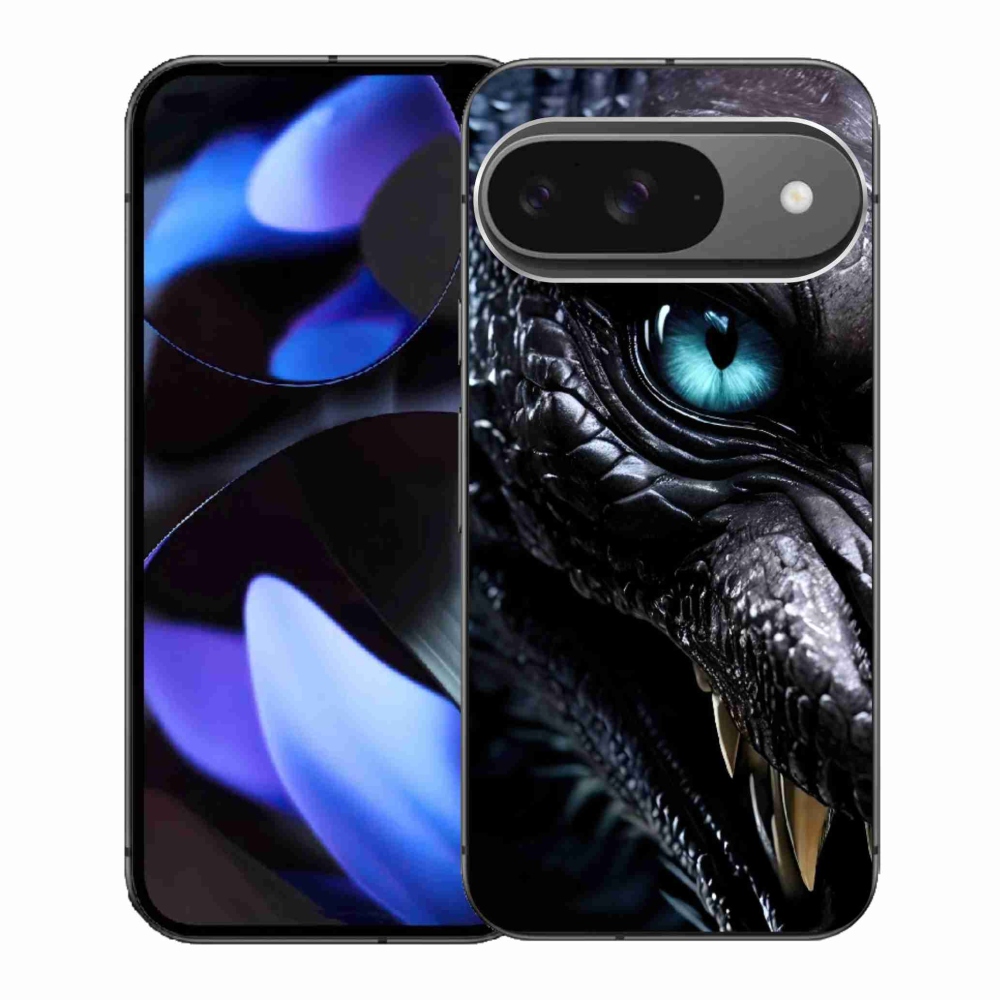 Gelový kryt mmCase na Google Pixel 9 - dračí pohled