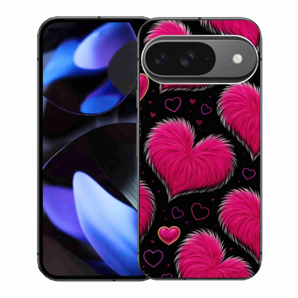 Gelový kryt mmCase na Google Pixel 9 - hebká srdce