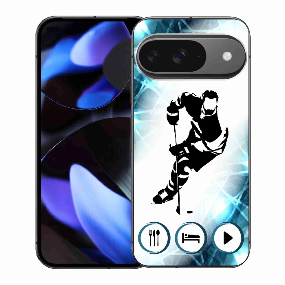Gelový kryt mmCase na Google Pixel 9 - hokej 1
