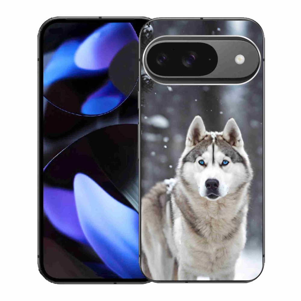 Gelový kryt mmCase na Google Pixel 9 - husky 2