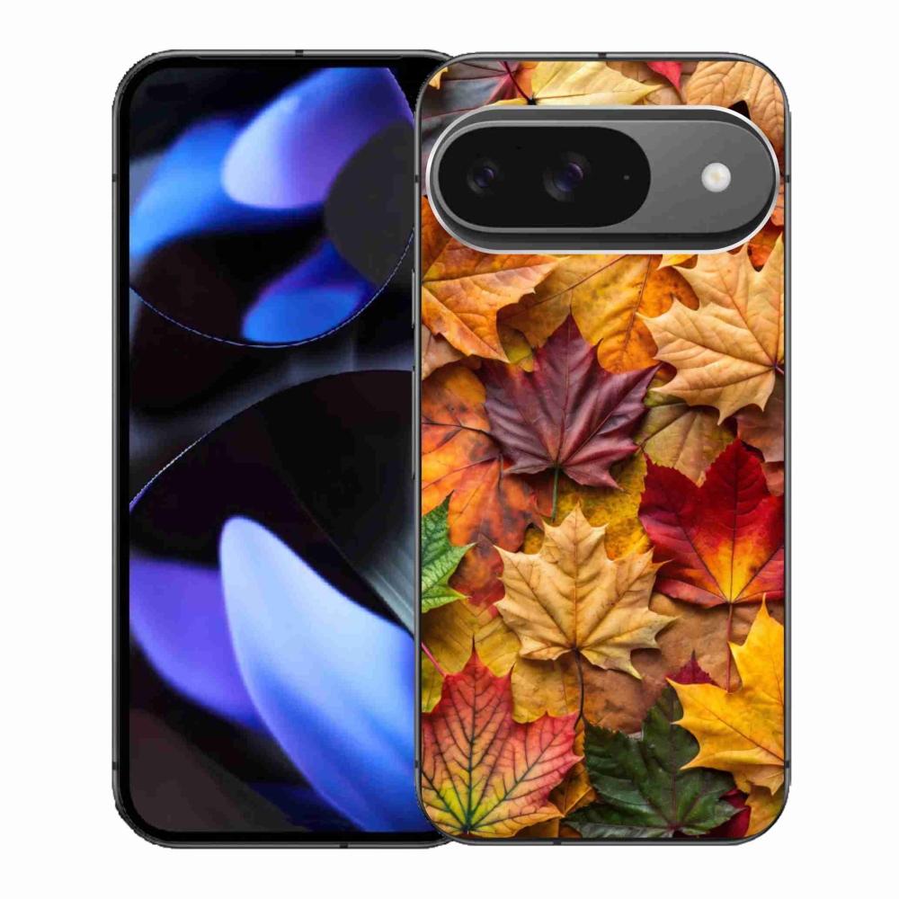 Gelový kryt mmCase na Google Pixel 9 - javorové listy 2