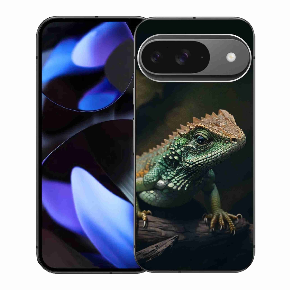 Gelový kryt mmCase na Google Pixel 9 - ještěr