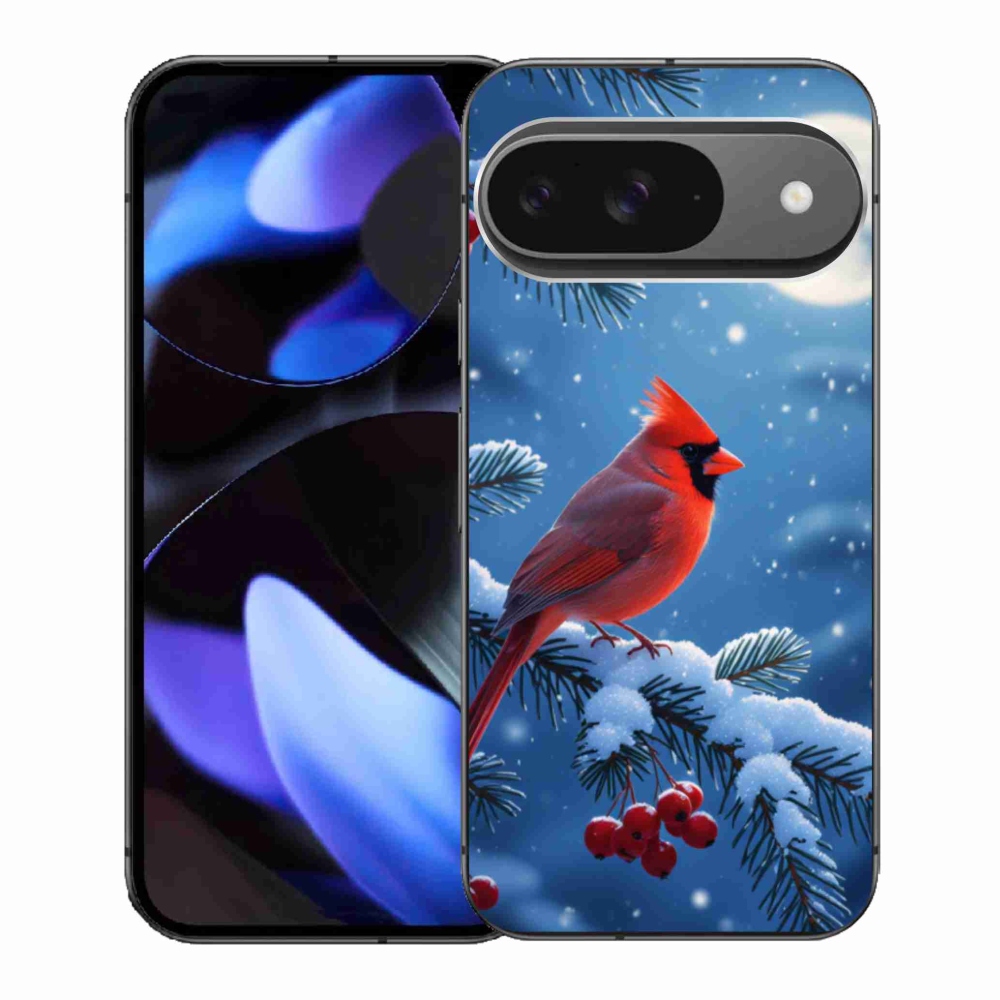 Gelový kryt mmCase na Google Pixel 9 - kardinál červený