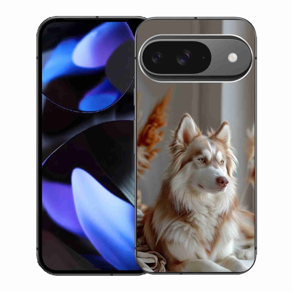 Gelový kryt mmCase na Google Pixel 9 - klidný sibiřský husky