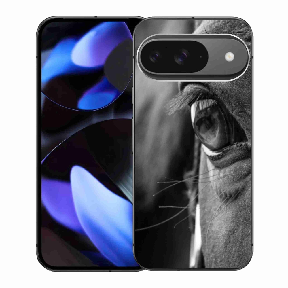 Gelový kryt mmCase na Google Pixel 9 - koňský pohled