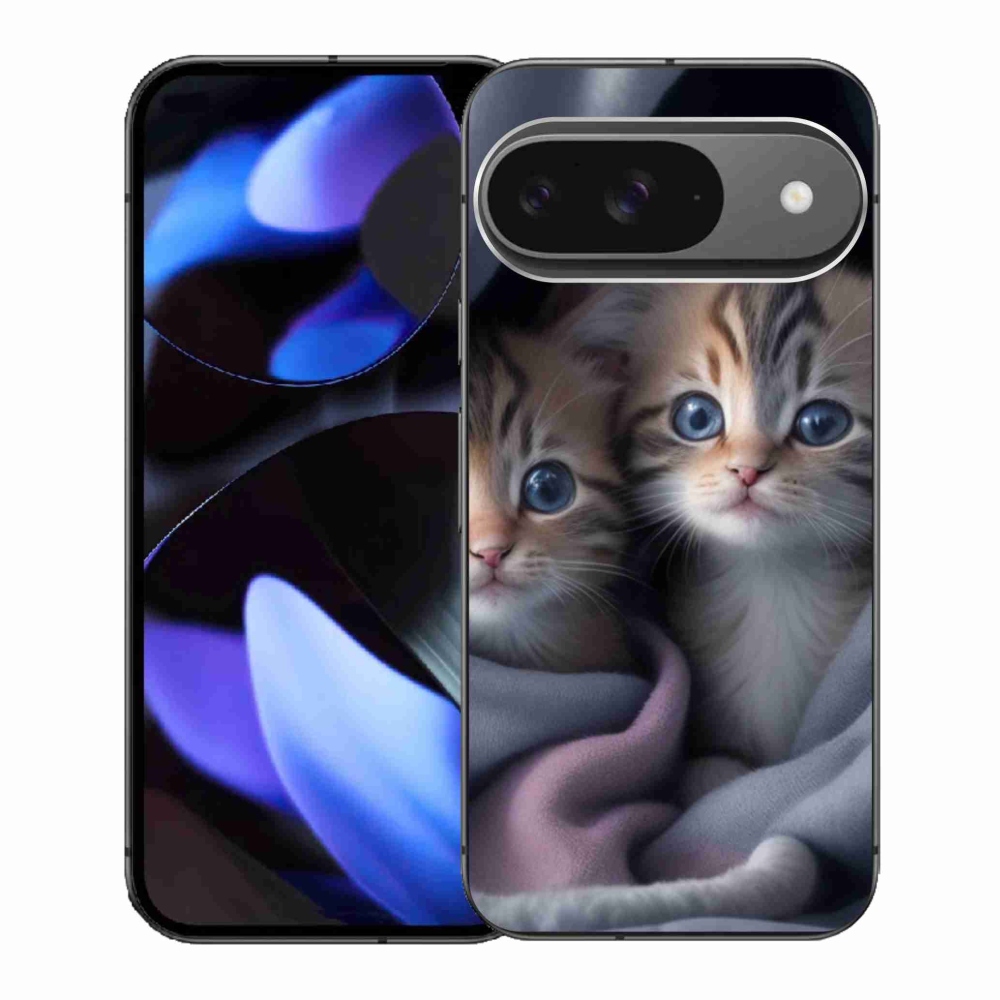 Gelový kryt mmCase na Google Pixel 9 - kočičí duo 2