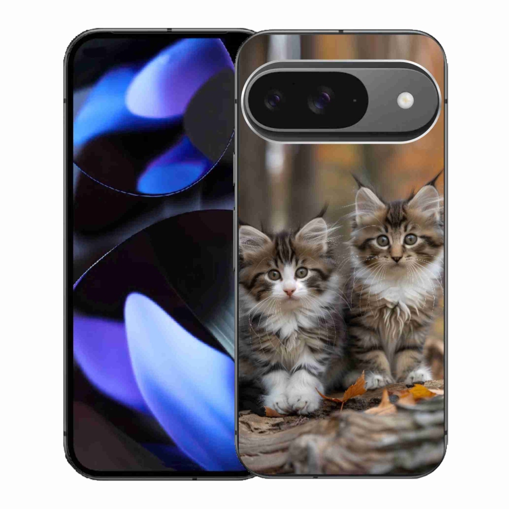 Gelový kryt mmCase na Google Pixel 9 - kočičí duo 3