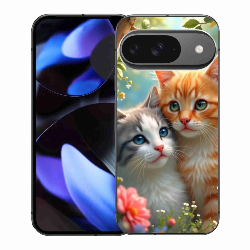 Gelový kryt mmCase na Google Pixel 9 - kočičí láska 2