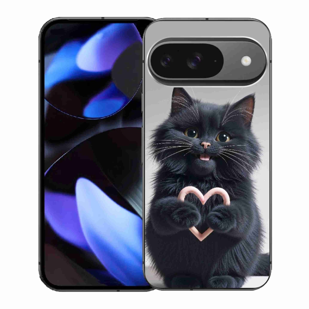 Gelový kryt mmCase na Google Pixel 9 - kočičí láska 3