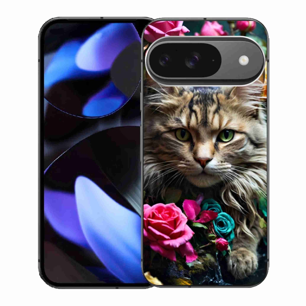 Gelový kryt mmCase na Google Pixel 9 - kočíčí pohled 2