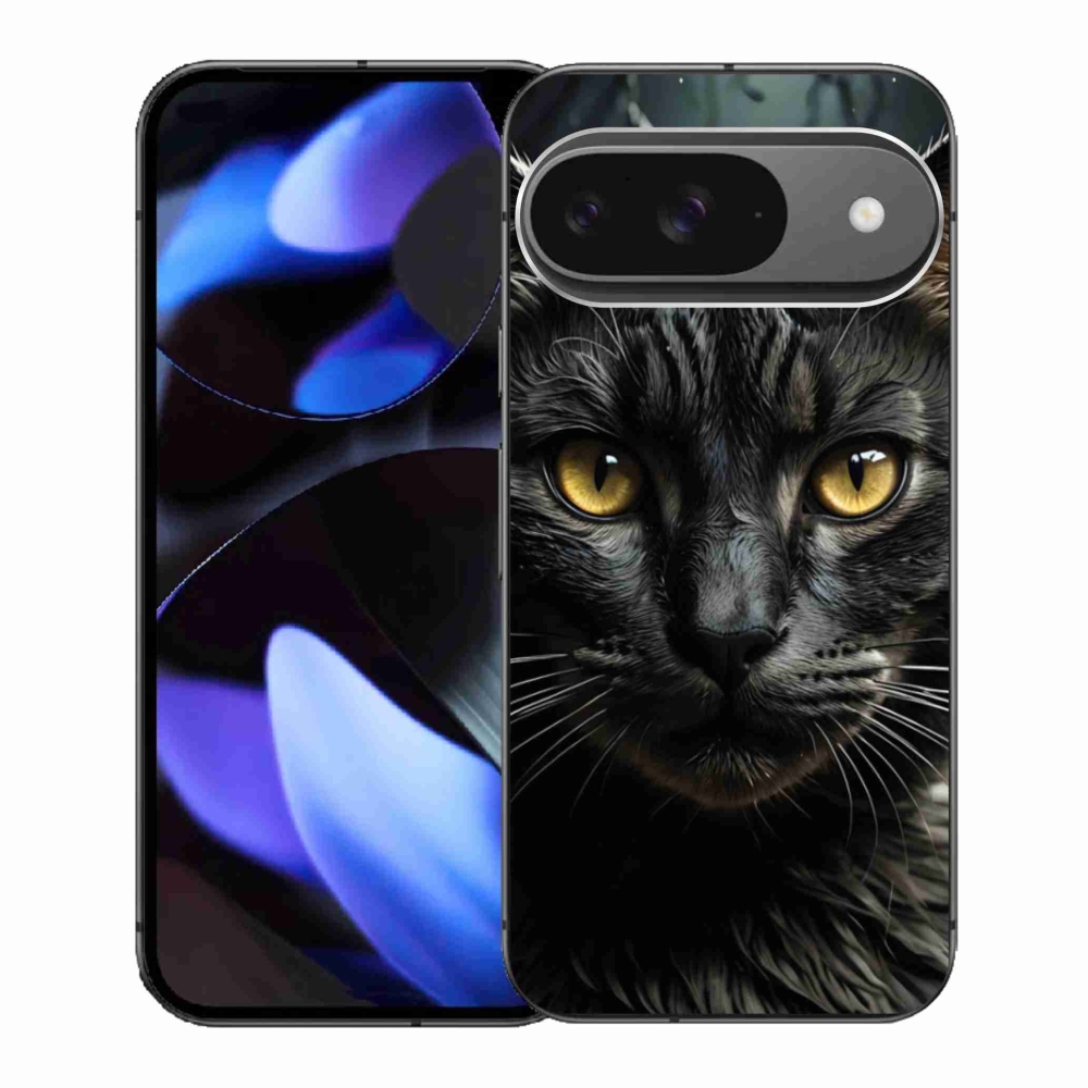 Gelový kryt mmCase na Google Pixel 9 - kočičí pohled 3
