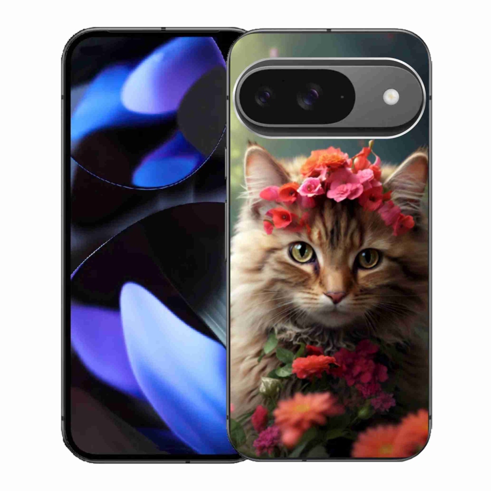 Gelový kryt mmCase na Google Pixel 9 - kočíčí princezna