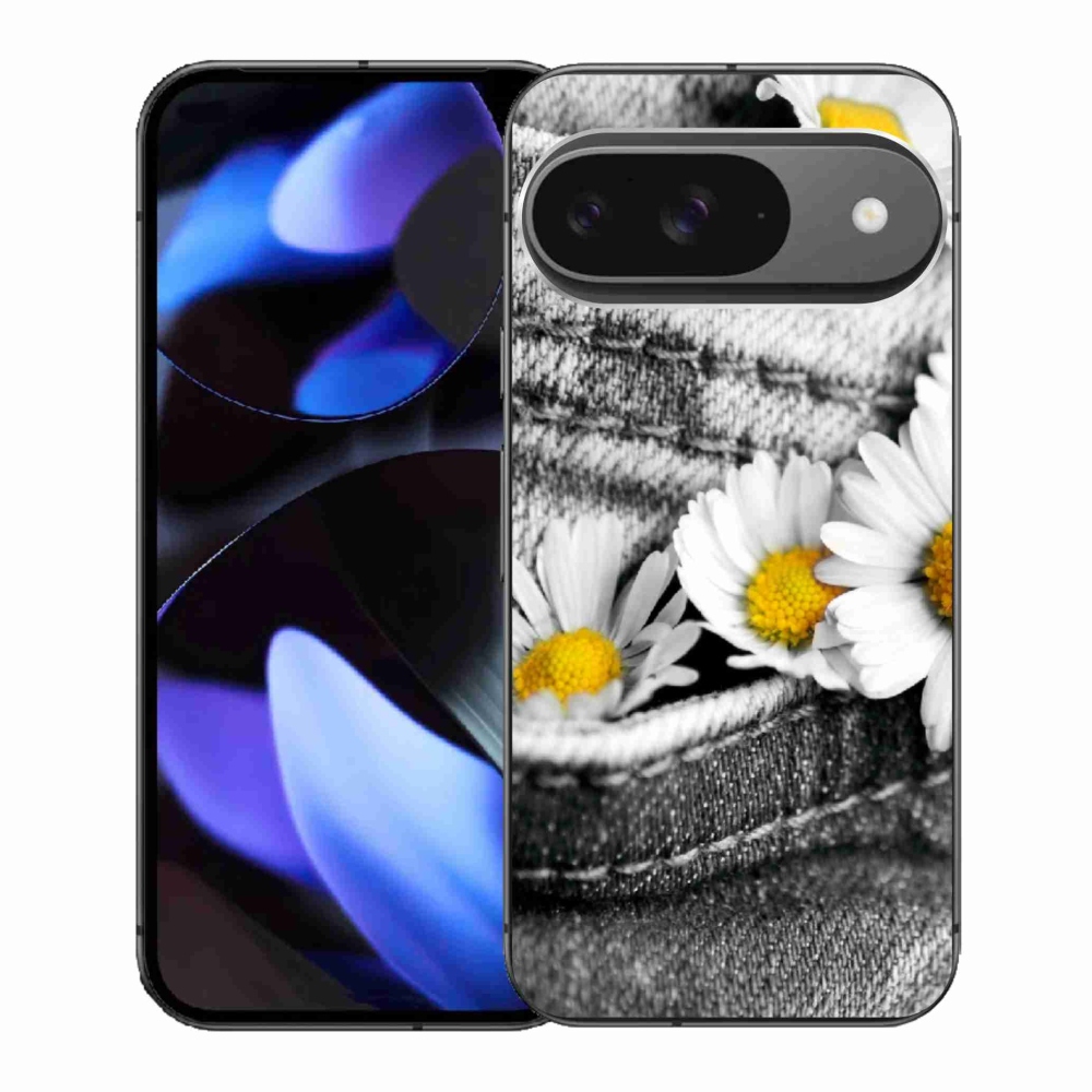 Gelový kryt mmCase na Google Pixel 9 - kopretiny