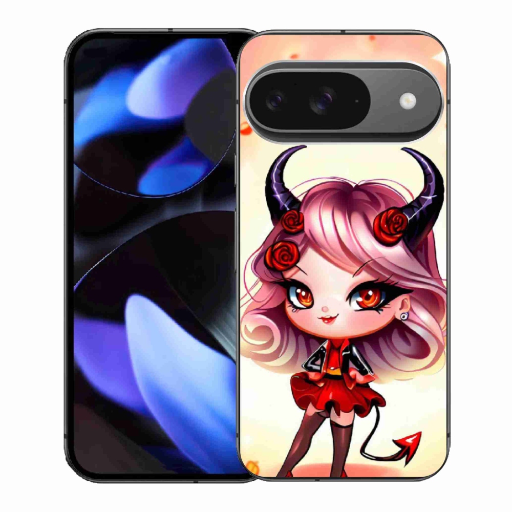 Gelový kryt mmCase na Google Pixel 9 - kreslená čertice