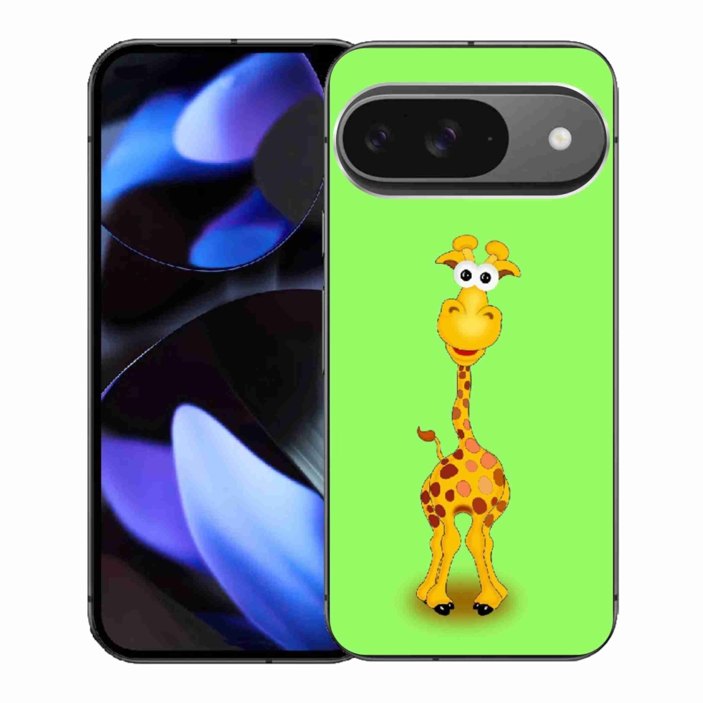 Gelový kryt mmCase na Google Pixel 9 - kreslená žirafa