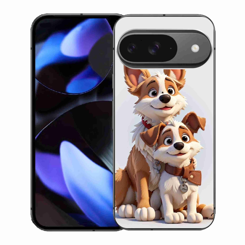 Gelový kryt mmCase na Google Pixel 9 - kreslení psi