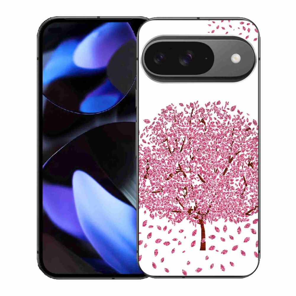 Gelový kryt mmCase na Google Pixel 9 - kreslený strom s listy