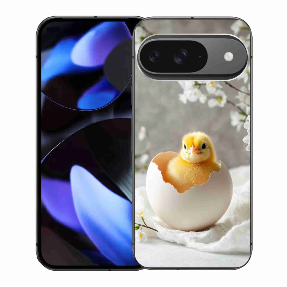 Gelový kryt mmCase na Google Pixel 9 - kuřátko