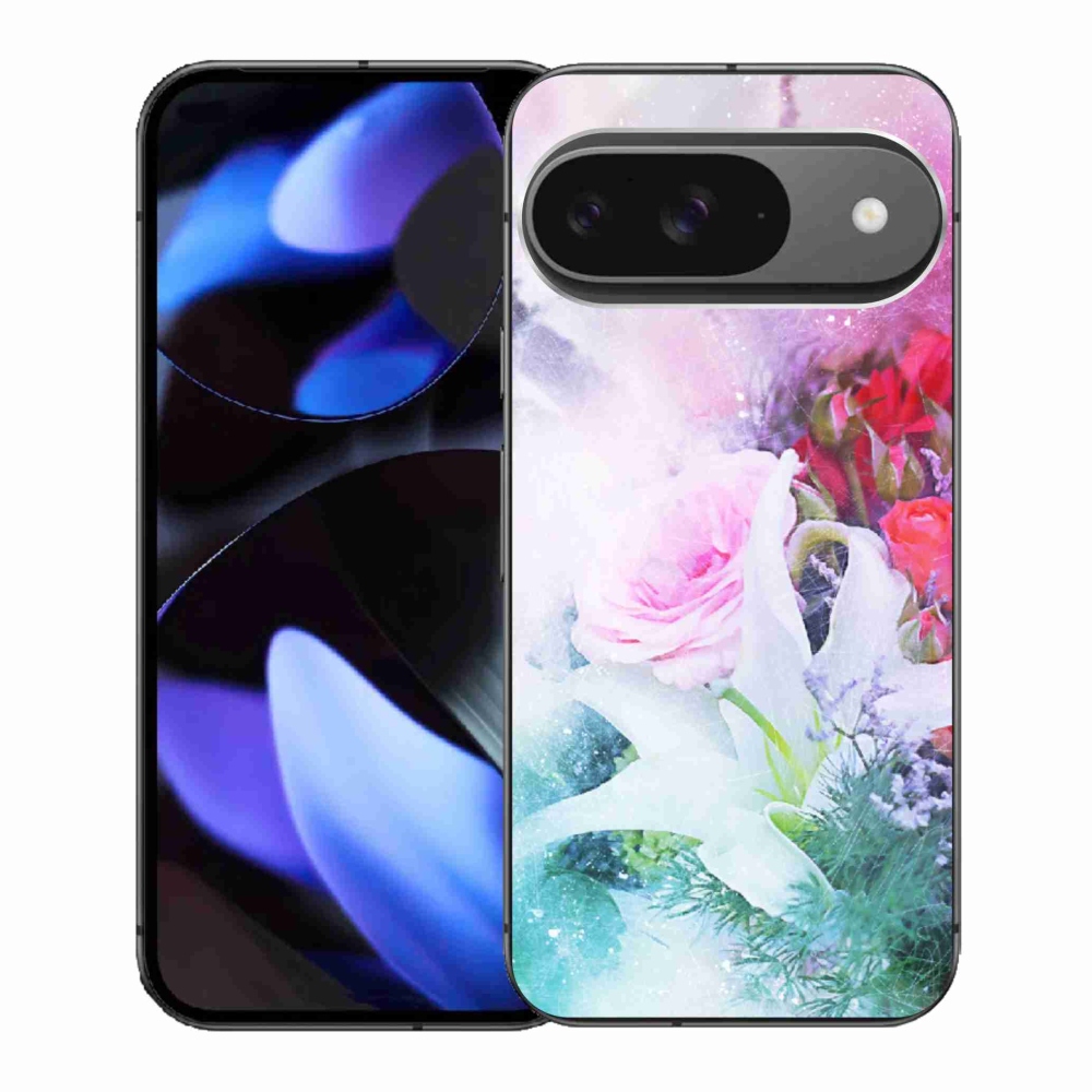 Gelový kryt mmCase na Google Pixel 9 - květiny 4