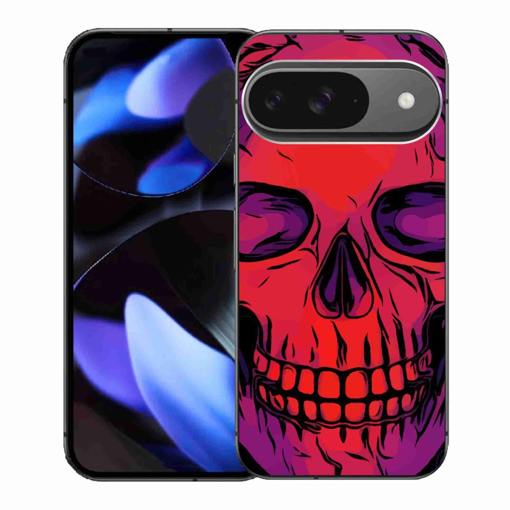 Gelový kryt mmCase na Google Pixel 9 - lebka