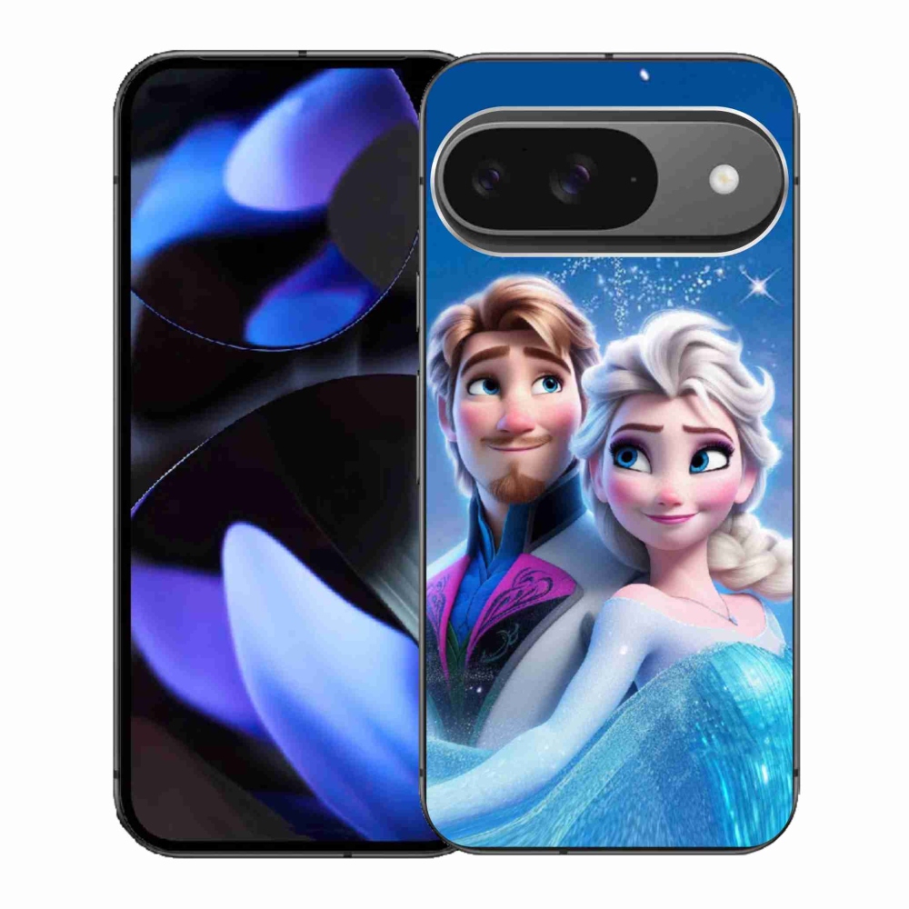 Gelový kryt mmCase na Google Pixel 9 - ledové království 1