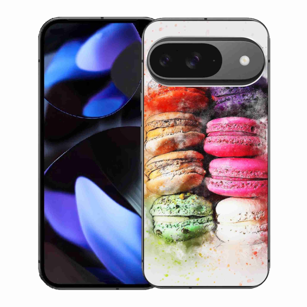 Gelový kryt mmCase na Google Pixel 9 - makrónky
