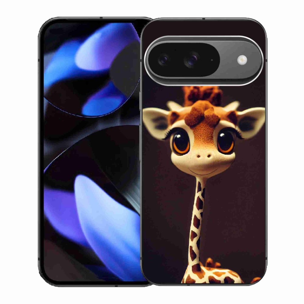 Gelový kryt mmCase na Google Pixel 9 - malá žirafa