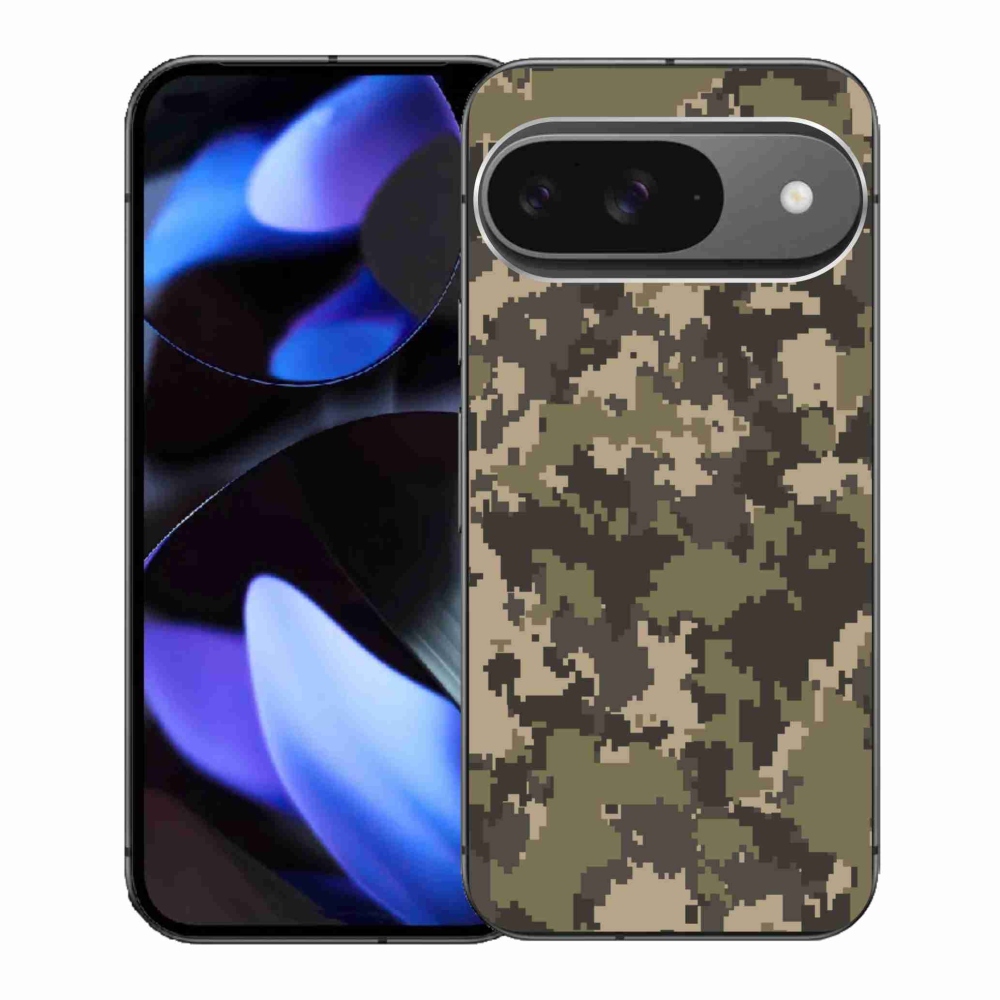 Gelový kryt mmCase na Google Pixel 9 - maskáčový vzor 12