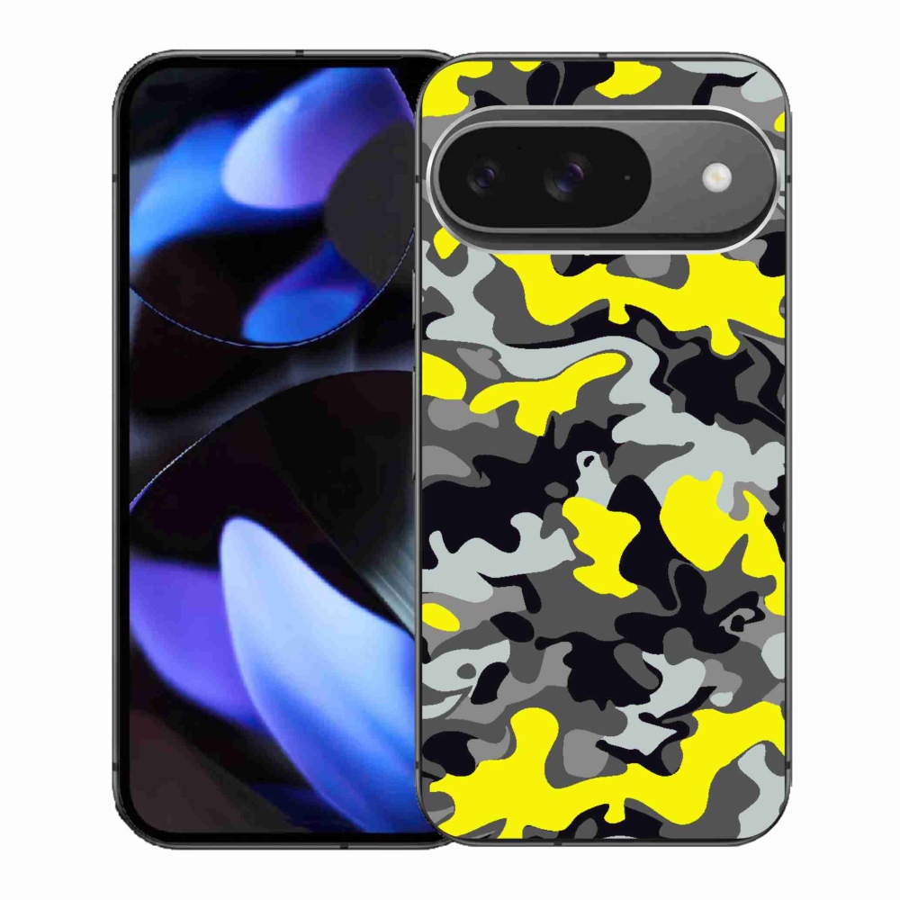 Gelový kryt mmCase na Google Pixel 9 - maskáčový vzor 6