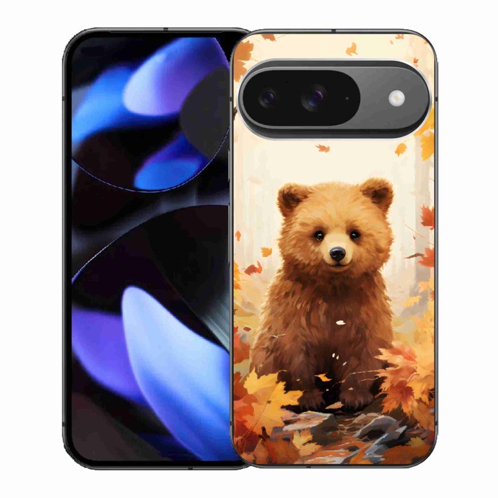 Gelový kryt mmCase na Google Pixel 9 - medvěd v lese