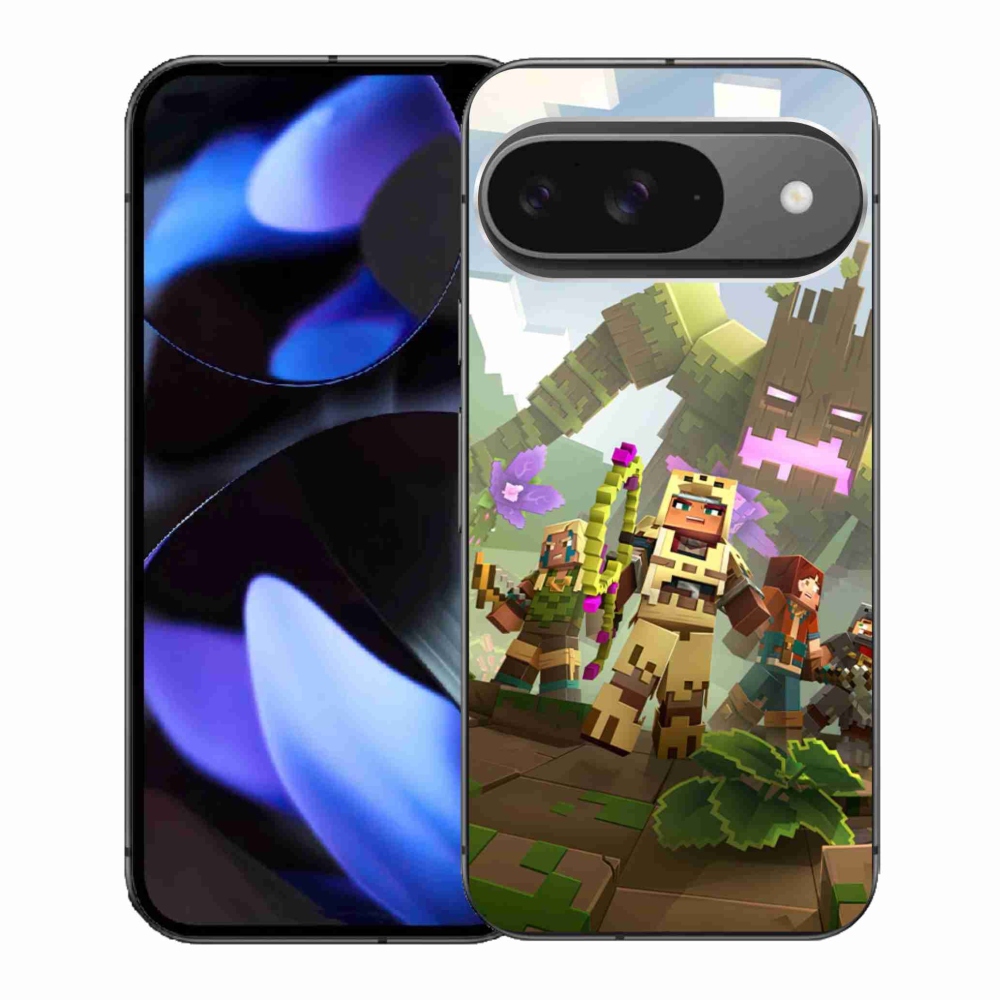 Gelový kryt mmCase na Google Pixel 9 - minecraft 1