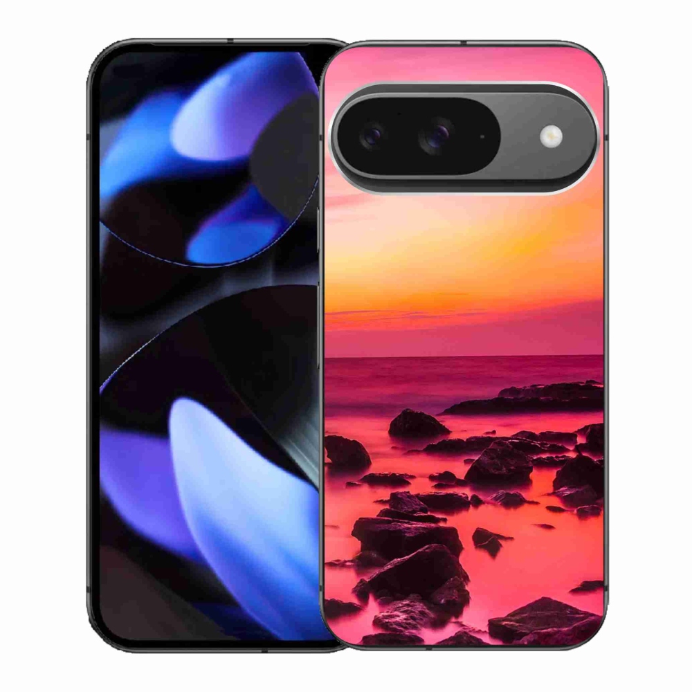 Gelový kryt mmCase na Google Pixel 9 - moře a záře