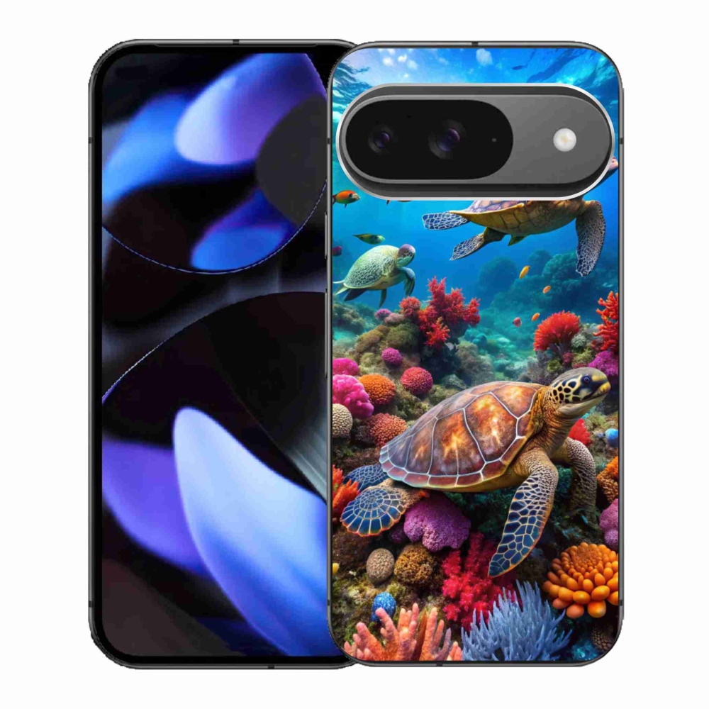 Gelový kryt mmCase na Google Pixel 9 - mořský svět 2
