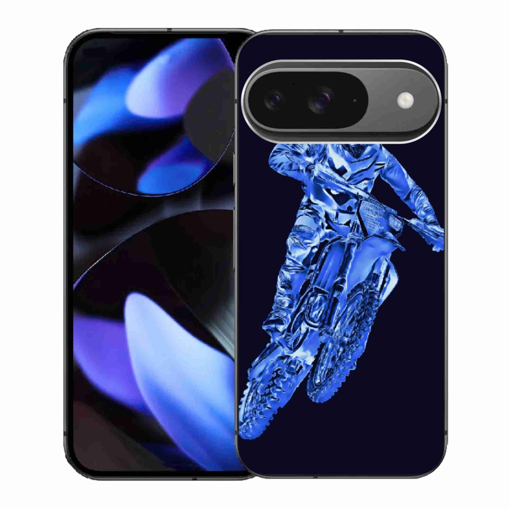 Gelový kryt mmCase na Google Pixel 9 - motocross 1