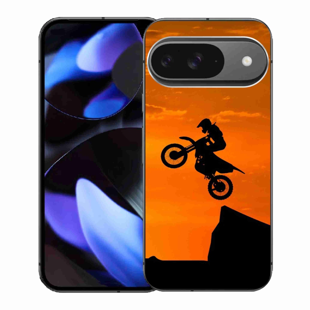 Gelový kryt mmCase na Google Pixel 9 - motocross