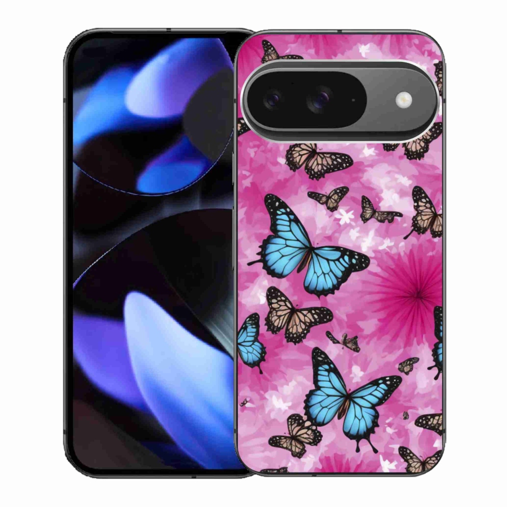 Gelový kryt mmCase na Google Pixel 9 - motýlí zahrada