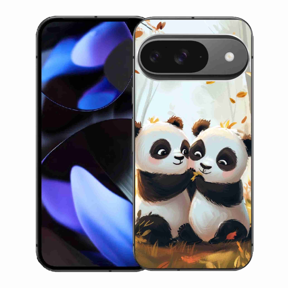 Gelový kryt mmCase na Google Pixel 9 - pandy