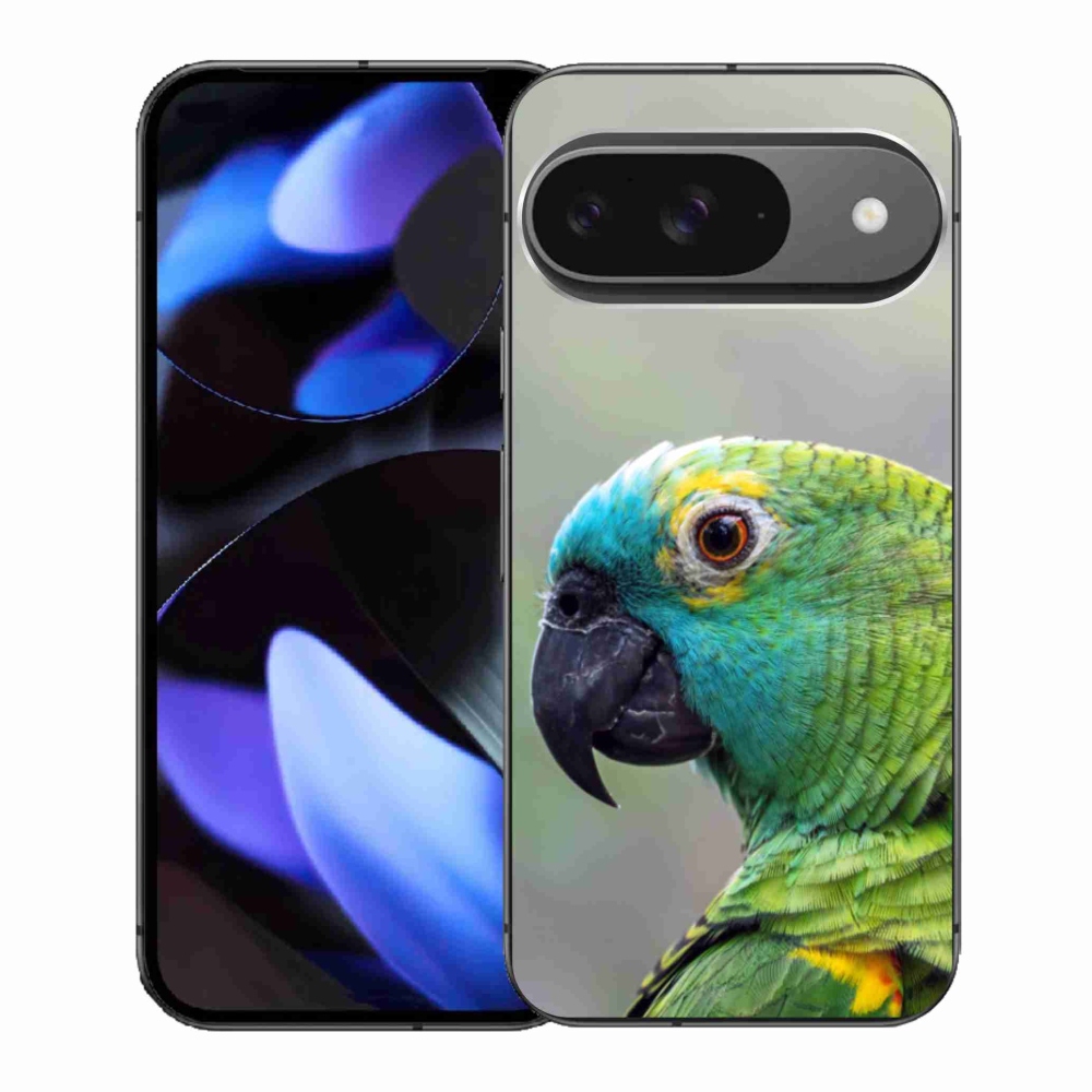 Gelový kryt mmCase na Google Pixel 9 - papoušek amazoňan