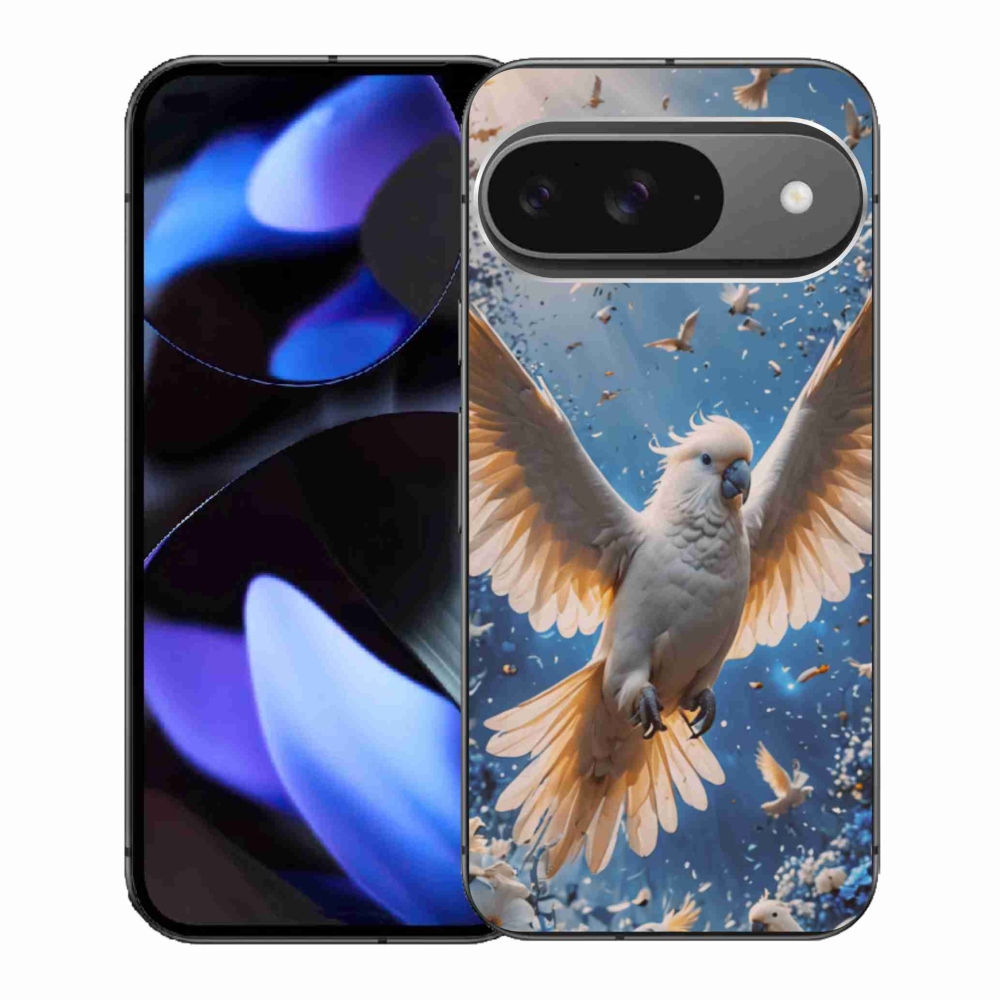 Gelový kryt mmCase na Google Pixel 9 - papoušek kakadu